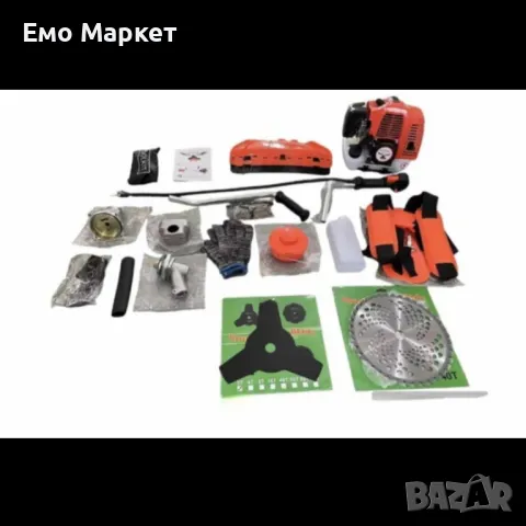 Бензинов тример за косене на трева KraftRoyal 4500W - Професионално косене и Удобство 74 кубика