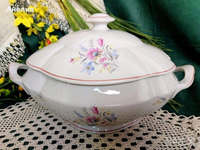 Китка нови пазар супник , снимка 2 - Чинии - 53140422