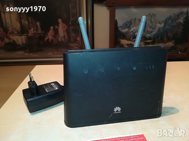 РУТЕР-HUAWEI 4G-A с 2 антени 2708212016, снимка 2 - Рутери - 33943549