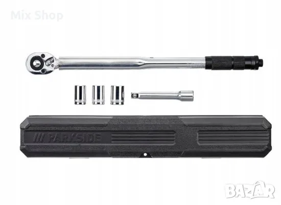 Нов Динамометричен ключ Parkside 1/2", 60–210 Nm, с вложки и удължител