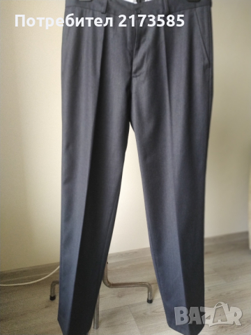 Мъжки официален панталон-тъмносив, снимка 2 - Панталони - 44652323