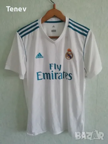 Real Madrid Cristiano Ronaldo Adidas 2017/2018 оригинална тениска фланелка Реал Мадрид Роналдо L, снимка 2 - Тениски - 49451263
