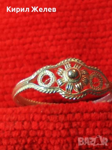 19 ВЕК СРЕБЪРЕН ФИЛИГРАНЕН ВЪЗРОЖДЕНСКИ ПРЪСТЕН СТАРА РЪЧНА КУЮМДЖИЙСКА ИЗРАБОТКА УНИКАТ 26621
