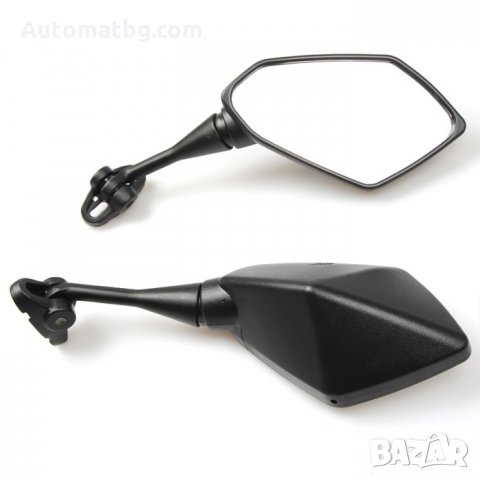 Комплект огледала за мотор Automat, Универсални, 1914, Черни, снимка 3 - Аксесоари и консумативи - 35827261