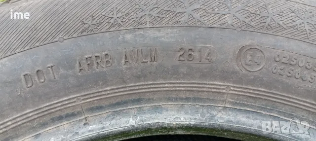 2бр зимни гуми 195/60R15. Barum Polaris3. DOT 2614. 6 и 7.5 мм дълбочина на шарката. Като нови., снимка 2 - Гуми и джанти - 49897626
