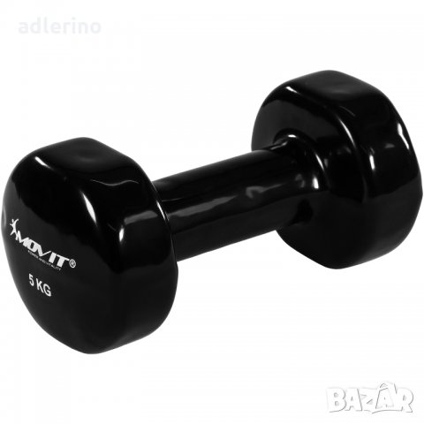 Комплект от 2 броя мини дъмбели - гири 5 kg, професионални, винилови гирички, фитнес гири, снимка 3 - Фитнес уреди - 34165611