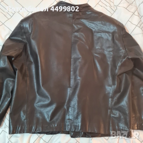 Мъжко кожено яке от агнешка кожа, поръчково, снимка 3 - Якета - 53228838