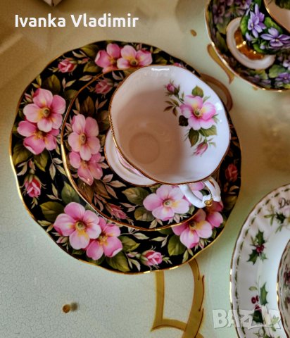 Троен сет Royal Albert, Flowers Provincial , снимка 6 - Чаши - 44190403