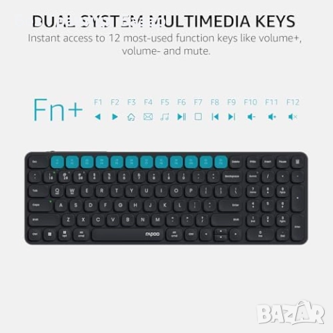 Нова Ултратънка алуминиева клавиатура за лаптоп таблет телефон работа, снимка 4 - Клавиатури и мишки - 51897617