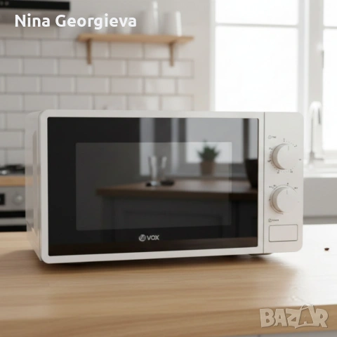 Микровълнова фурна VOX M-30, 700W, 20л с механичен таймер, снимка 4 - Микровълнови - 53715412