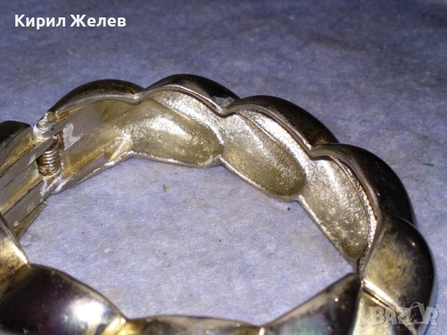 ПОСРЕБРЕНА СТОМАНЕНА ВИНТИДЖ - АРТ ГРИВНА ЕФЕКТНА ПЛЕТКА 26492, снимка 12 - Гривни - 41145234