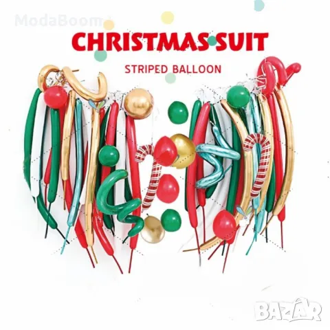 Комплект от 30 Коледни балона - Разнообразие от форми и цветове, снимка 4 - Други стоки за дома - 48426076