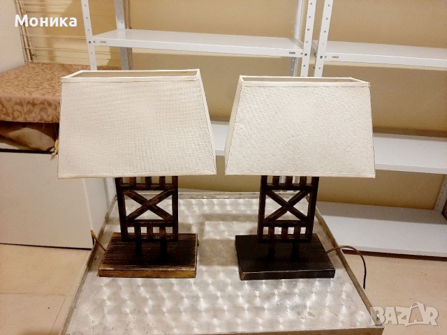 Дизайнерски нощни лампи от желязо, снимка 2 - Настолни лампи - 39251228