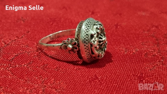 Възрожденски филигранен сребърен пръстен