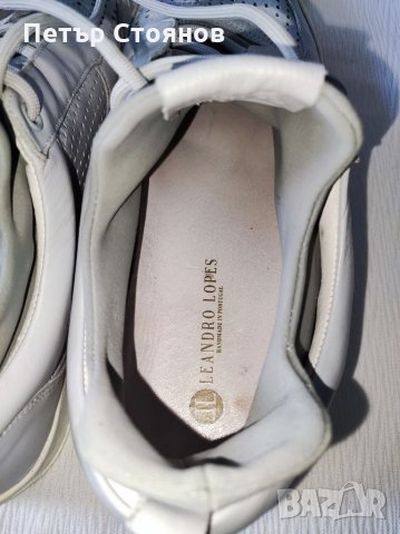 Страхони мъжки кецове от естествена кожа LEANDRO LOPEZ №47, снимка 8 - Кецове - 34119427