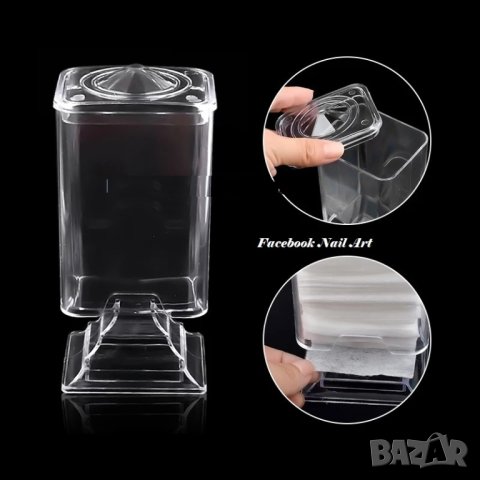 Контейнер за тампончета, снимка 2 - Продукти за маникюр - 32186341