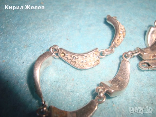 СКЪПОЦЕННА СРЕБЪРНА ФЕШЪН АРТ ГРИВНА СРЕБРО 925 с ЦИРКОНИ 25621, снимка 17 - Гривни - 35769808