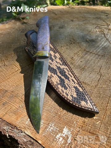 Ръчно изработен нож от стомана N690, снимка 2 - Ножове - 51355354