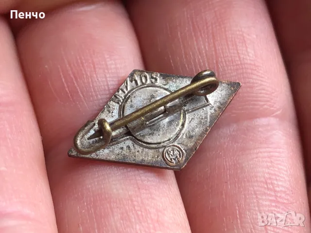 стара немска значка - WEHRMACHT - WWII - ОРИГИНАЛ, снимка 4 - Антикварни и старинни предмети - 49664822