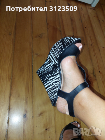 Дамски официални/елегантни обувки на платформа -марка paolo botticelli, снимка 2 - Дамски обувки на ток - 44603453