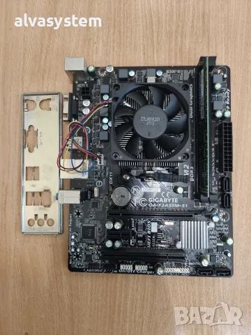 Дънна платка GIGABYTE GA-F2A55M-S1 Socket FM2, DDR3 с охлаждане, снимка 4 - Дънни платки - 56192567