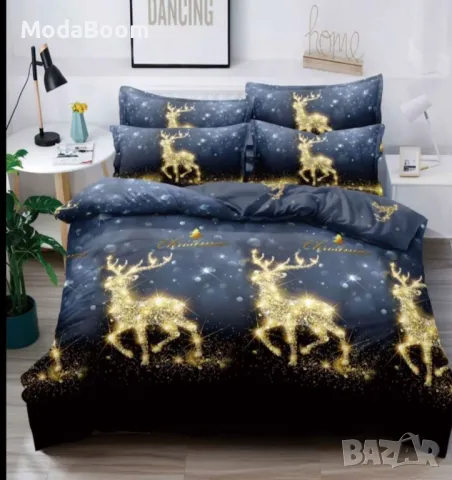 Коледно спално бельо различни цветове , снимка 2 - Спално бельо - 48179599