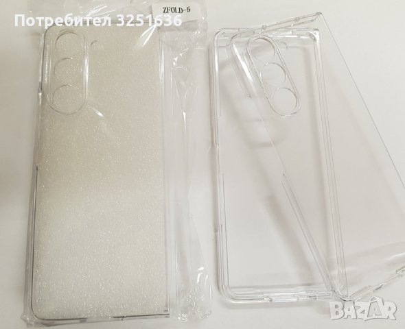 Прозрачен противоударен калъф за Samsung Z Fold 5
