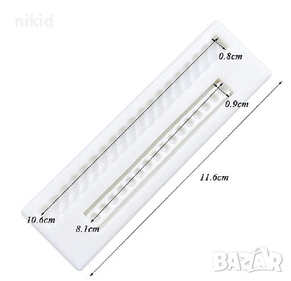 въже точки ивица въжета кант борд силиконов молд форма фондан шоколад, снимка 4 - Форми - 41383124