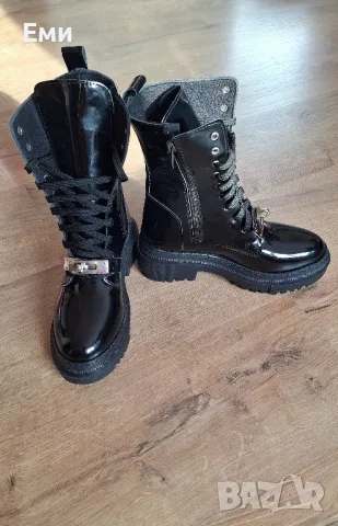 Hermes дамски боти кубинки, снимка 4 - Дамски боти - 48144534