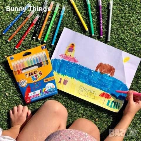 Тънки измиващи се маркери – 18 броя, снимка 2 - Ученически пособия, канцеларски материали - 53409191