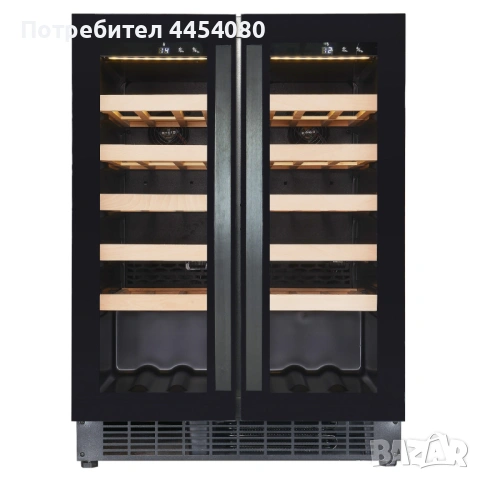 Витрина за вино 100 L с две температурни зони, снимка 2 - Хладилни витрини и фризери - 53557630