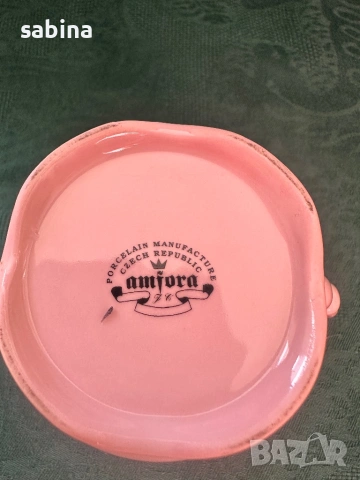 Чаша мъг за чай, мляко, кафе от чешки розов порцелан, снимка 6 - Чаши - 53746103