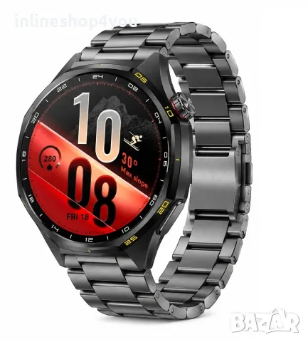 Метална Стоманена Верижка за часовник Huawei Watch GT7 Pro 46mm - Черен, снимка 2 - Каишки за часовници - 56106024