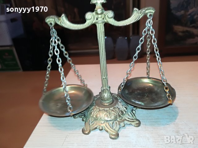 везни-мед/месинг-внос франция 0701231915, снимка 10 - Антикварни и старинни предмети - 39224368