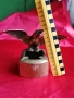 Рядък Бронзов Пепелник със Статуетка ПТИЦА, снимка 5