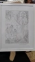 Графична рисунка,в рамка,авторска., снимка 1