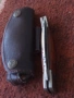 Сгъваем нож с кожен калъф 53693, снимка 13