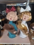 декоративна статуетка момиче - вазичка за изкуствени цветя, снимка 8