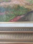 Krotter 77х67см/стара австрийска картина масло върху платно/пейзаж/къщи-река/дървена рамка, снимка 9