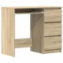 vidaXL Бюро, дъб сонома, 90x45x76 см(SKU: 801376), снимка 1