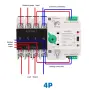 Taxnele ATX-4P 4P ATS за PV инвертор – автоматичен превключвател 63A, снимка 9