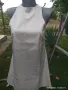 бяла сатенена рокля , снимка 1