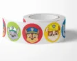100 бр глави PAW Pes Patrol Пес Патрул кучета малки самозалепващи лепенки стикери ръчна подарък , снимка 2