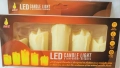 Комплект от 5 бездимни, безпламъчни, работещи с батерии LED чаени свещи Diya за декорация., снимка 3
