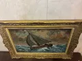 Стара маслена картина, снимка 4