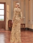 Вечерна рокля и обувки в злата, снимка 2