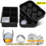 Форми за лед големи топчета или кубчета изработени от силикон - КОД 3136, снимка 1