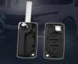 Комплект от 2 броя ключодържатели(кутийки за ключ) с 2 бутона за Citroen и PEUGEOT, снимка 3