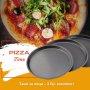 Комплект от 3 броя тави за пица с незалепващо покритие, снимка 7