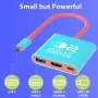 Докинг станция за Switch 2 за Nintendo Switch 1/2 и Steam Deck, поддържаща режим на TV Dock - ЧЕРЕН, снимка 6